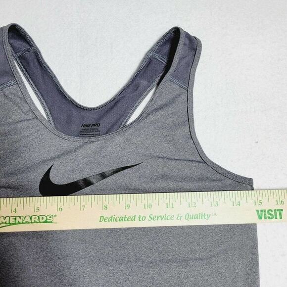 Nike womens grey dri-fit athletic racerback tank top size medium - Picture 7 of 9